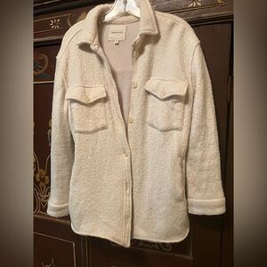 Thread & Supply Cream Fleece outer wear shirt